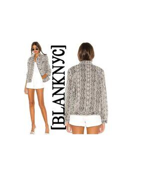 NWT ~ BLANK NYC SNAKE PRINT JACKET sz M